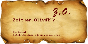 Zoltner Olivér névjegykártya