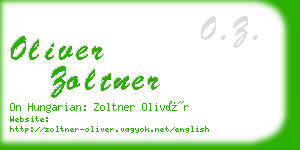 oliver zoltner business card